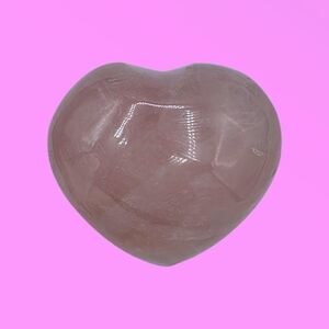 Rose Quartz Heart Crystal Stone
